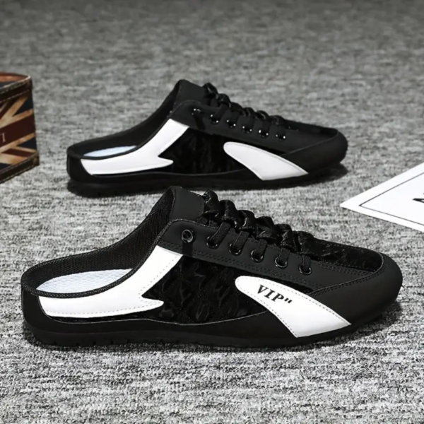 Zapatos Sin Cordones Transpirables De Moda Para Hombres, Chanclas Informales Cómodas Antideslizantes Livianas Para Casa Exteriores - Image 2