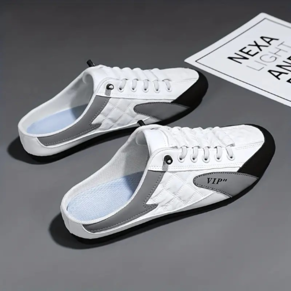 Zapatos Sin Cordones Transpirables De Moda Para Hombres, Chanclas Informales Cómodas Antideslizantes Livianas Para Casa Exteriores - Image 5