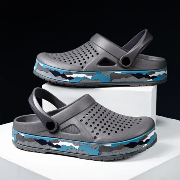 Zuecos Transpirables Para Hombres, Sandalias Casuales Antideslizantes Cómodas Para Exteriores Y Playa - Image 4