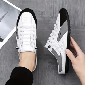 Zapatos Sin Cordones Transpirables De Moda Para Hombres, Chanclas Informales Cómodas Antideslizantes Livianas Para Casa Exteriores