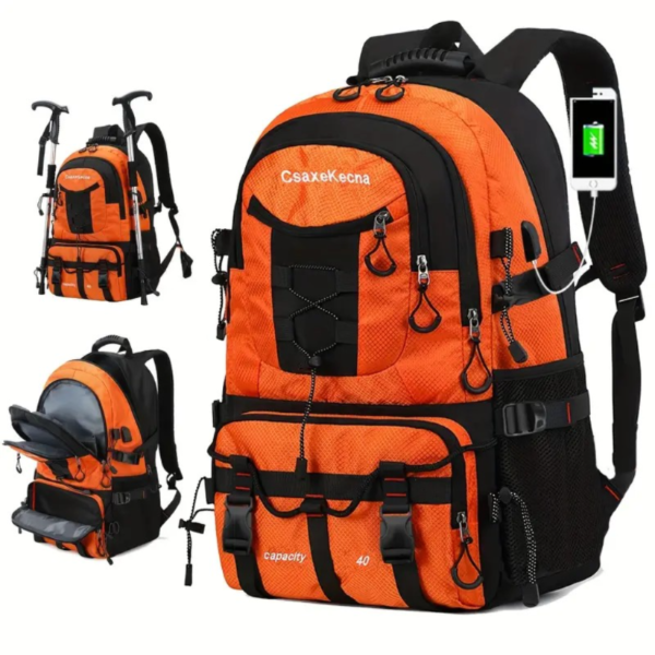 Large Capacity Travel Backpack, Multi Functional Mountaineering Bag, Casual Outdoor Camping Hiking Rucksack - Image 5