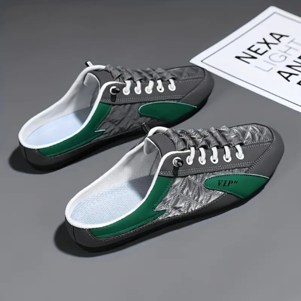 Zapatos Sin Cordones Transpirables De Moda Para Hombres, Chanclas Informales Cómodas Antideslizantes Livianas Para Casa Exteriores - Image 4