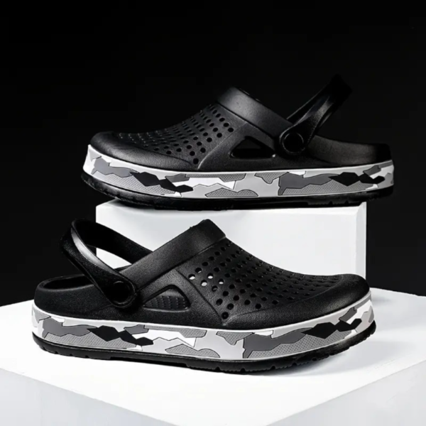 Zuecos Transpirables Para Hombres, Sandalias Casuales Antideslizantes Cómodas Para Exteriores Y Playa - Image 5
