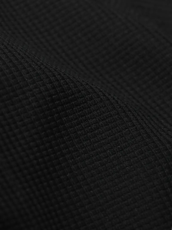 Loose Fit Mens Solid Henley Shirt - Soft Polyester Long Sleeve Crew Neck with Half Button Front and Raglan Sleeves - Perfect for Weekend Casual Spring and Fall Outdoor Activities - Image 2