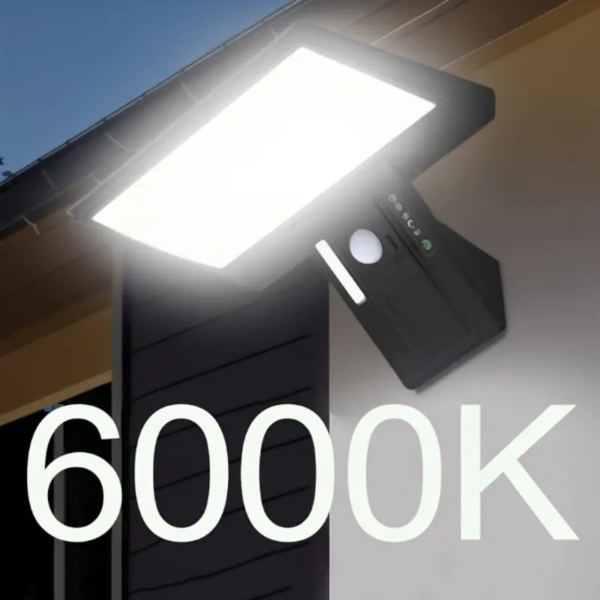 1pcs Solar Exterior Wall/Door Searchlight, 90pcs High Efficiency LED Lights, 4 Lighting Modes, 2 Charging Modes, IP65 Outdoor Waterproof Exterior Wall Light, Suitable For Villas, Courtyards, Front Doors, Backyards, Garages, Balconies, Shops, Shops - Image 6