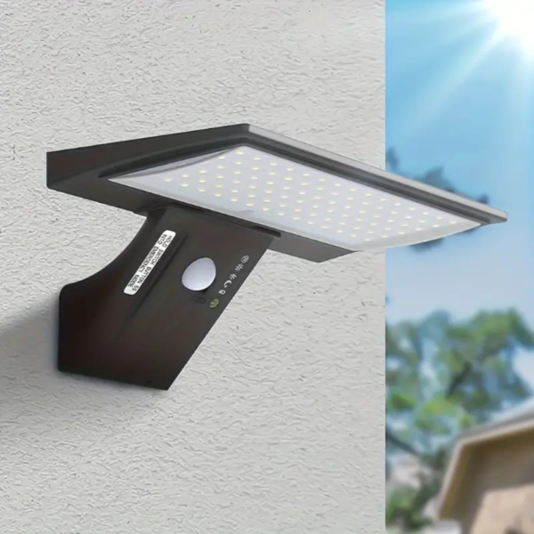 1pcs Solar Exterior Wall/Door Searchlight, 90pcs High Efficiency LED Lights, 4 Lighting Modes, 2 Charging Modes, IP65 Outdoor Waterproof Exterior Wall Light, Suitable For Villas, Courtyards, Front Doors, Backyards, Garages, Balconies, Shops, Shops - Image 9