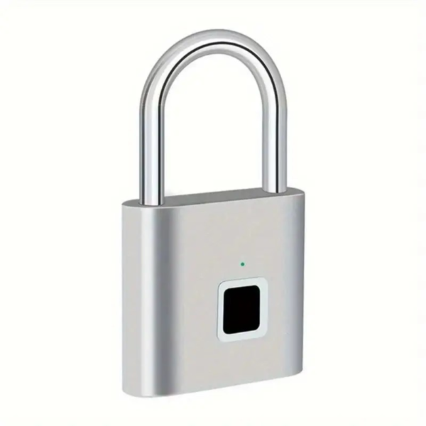 Advanced Biometric Smart Padlock - Fingerprint Recognition, USB Rechargeable, Zinc Alloy Construction, Door Lock Security with Thumbprint Unlocking Technology - Smart Life Home and Office Essential - Image 2