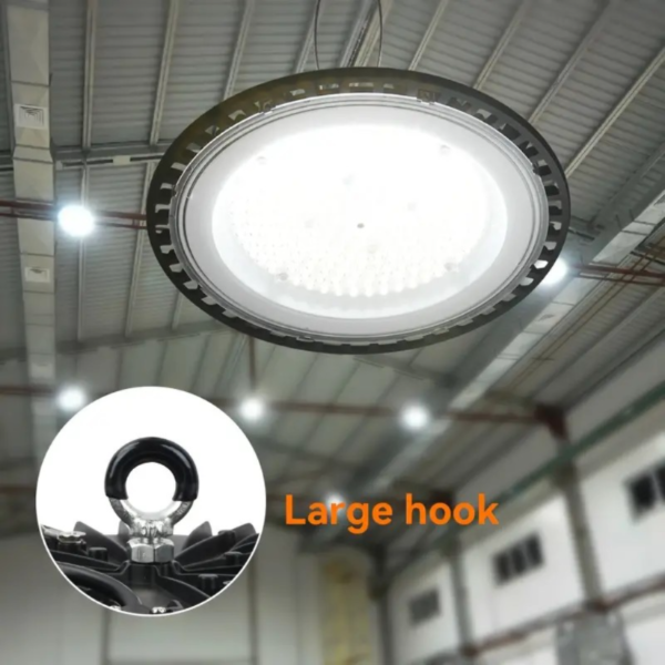 1pc LED Industrial Mining Light DOB Round Waterproof Flying Saucer Light Canopy Warehouse Workshop Factory Lighting UFO Outdoor Lighting - Image 5