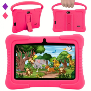 Veidoo Kids Tablet, 7 inch Android Tablet PC, 2GB RAM 32GB ROM, Safety Eye Protection Screen, WiFi, Dual Camera, Games, Parental Control APP, Tablet with Silicone Case Christmas, Halloween Gift