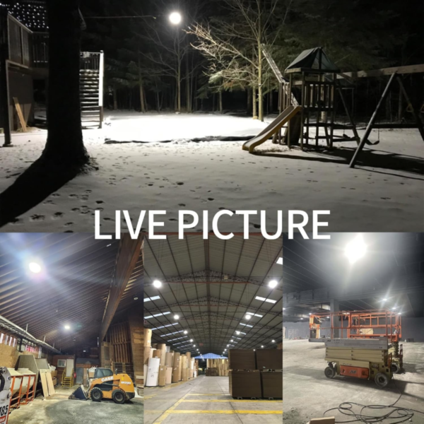 KUKUPPO 200W LED High Bay Light Dimmable cUL & DLC Listed 30,000Lm 5000K Daylight LED Warehouse UFO Shop Light, IP65 Waterproof AC100-277V - Image 6