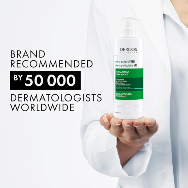 Vichy Dandruff Shampoo with Salicylic Acid, Itch Relief Shampoo for Oily, Greasy Hair, Shampoo for Men & Women. Results in Clean Scalp, Dermatologist Recommended - Image 2