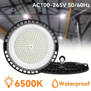 1pc LED Industrial Mining Light DOB Round Waterproof Flying Saucer Light Canopy Warehouse Workshop Factory Lighting UFO Outdoor Lighting