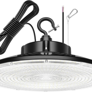 KUKUPPO 200W LED High Bay Light Dimmable cUL & DLC Listed 30,000Lm 5000K Daylight LED Warehouse UFO Shop Light, IP65 Waterproof AC100-277V