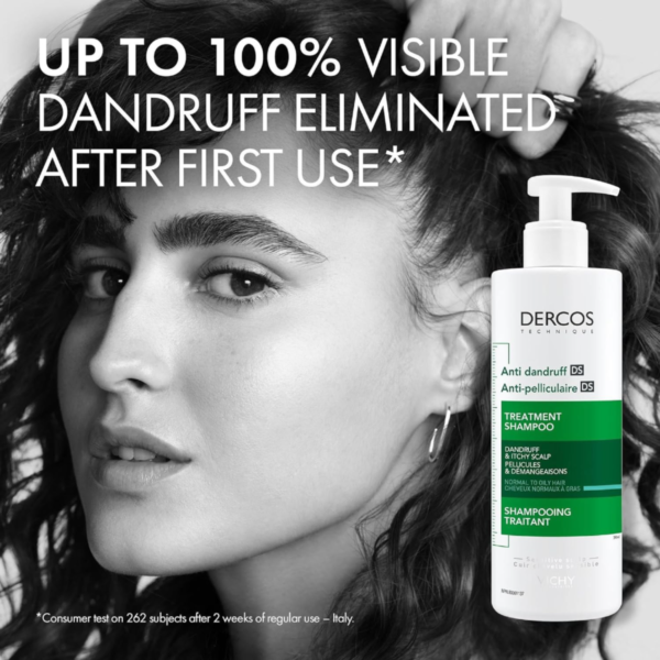 Vichy Dandruff Shampoo with Salicylic Acid, Itch Relief Shampoo for Oily, Greasy Hair, Shampoo for Men & Women. Results in Clean Scalp, Dermatologist Recommended - Image 6