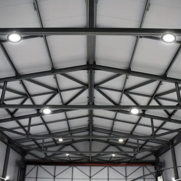 1pc LED Industrial Mining Light DOB Round Waterproof Flying Saucer Light Canopy Warehouse Workshop Factory Lighting UFO Outdoor Lighting - Image 4