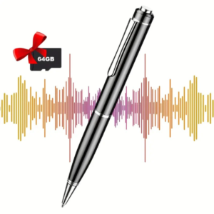 Grabadora de voz digital de 1 pieza, grabadora de voz de audio de 64 GB o 32 GB para conferencias, dispositivo de grabación de voz con reducción de ruido, mini grabadora de voz recargable para reuniones, entrevistas, clases, concierto, grabadora activada por voz para conferencias, reuniones, clases, dispositivo de grabación de audio, grabadora de audio, USB portátil, reproducción de MP3