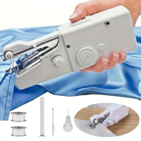 1pc Handheld Sewing Machine Mini Sewing Machines, Portable Sewing Machine Quick Handheld Stitch Tool For Fabric, Kids Cloth, Clothing (battery Not Included) - Image 9
