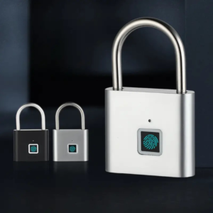 Candado inteligente de huella dactilar, material de aleación, recargable por USB, resistente al agua y al óxido para exteriores, cerradura biométrica sin llave para portones, candado de protección antirrobo con contraseña digital electrónica