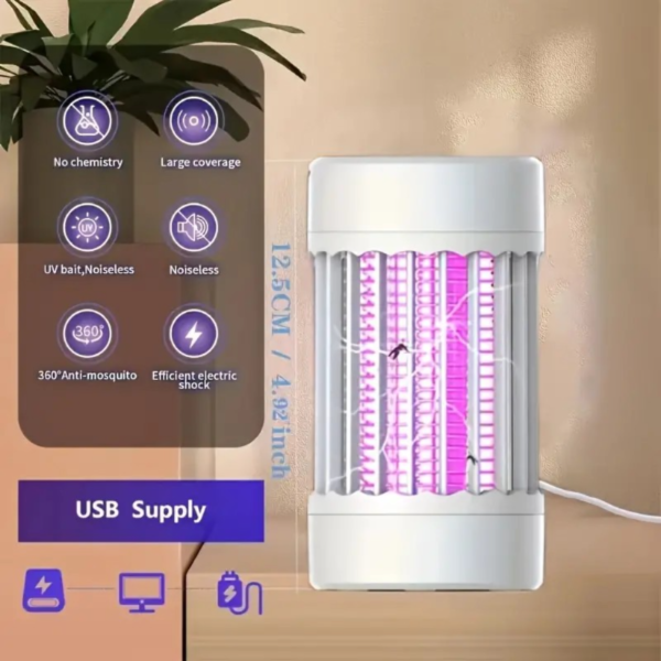 Trampa para mosquitos de interior alimentada por USB: Voltaje de 36V o menos, segura y efectiva para uso en el hogar - Image 2