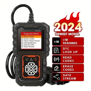 Escáner OBDII 2024 3001 - Herramienta de Diagnóstico para Coche con Alimentación USB, Lector de Códigos de Fallo del Motor, Modo CAN, Soporte Multilenguaje, Flujo de Datos, Búsqueda de DTC y Preparación I/M