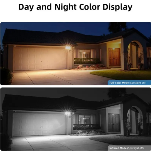 Cámara de seguridad inalámbrica para exteriores AOSU 2K, cámara exterior con batería de 3MP - Alarma de sirena, Visión nocturna en color, Audio bidireccional, Detección de IA, Almacenamiento en la nube/SD, Compatible con Alexa - Image 3