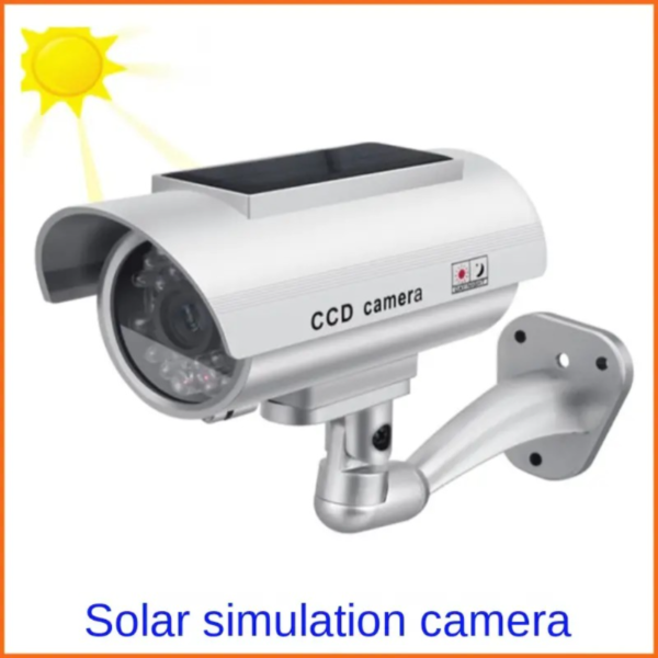Cámara Simulada Realista Con Luz LED Parpadeante, Cámara De Seguridad Falsa De Vigilancia Para Interiores Y Exteriores Con Montura Ajustable, Cámara CCTV Simulada Para El Hogar Y La Empresa - Image 4