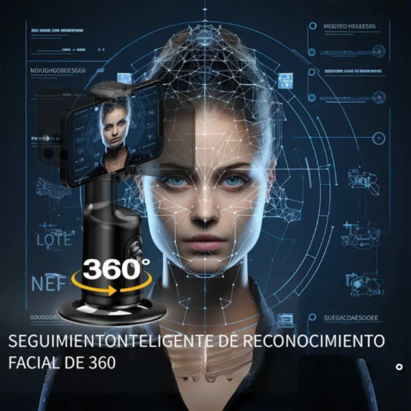 Soporte para teléfono con seguimiento automático, trípode con seguimiento facial automático, palo selfie inteligente portátil todo en uno con rotación de 360 ​​grados, seguimiento rápido de rostros y objetos, soporte para robot camarógrafo para teléfono, vídeo, Vlog, transmisión en vivo - Image 5