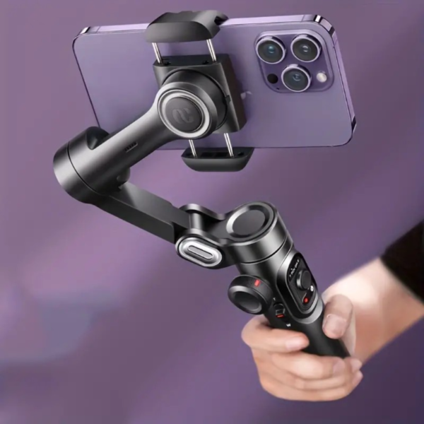 Estabilizador de cardán de mano de 3 ejes plegable para grabación de video de teléfono inteligente para iPhone, Xiaomi, Samsung