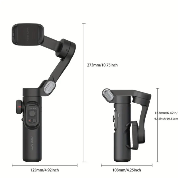 Estabilizador de cardán de mano de 3 ejes plegable para grabación de video de teléfono inteligente para iPhone, Xiaomi, Samsung - Image 4