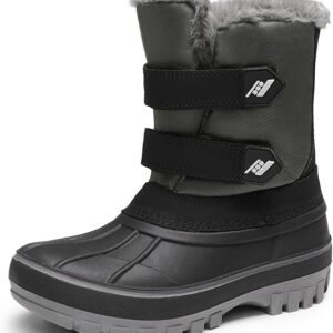 DREAM PAIRS Boys & Girls Toddler/Little Kid/Big Kid Ducko Ankle Winter Snow Boots