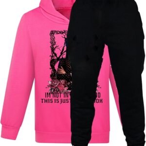 Girls Hoodies Family Long Sleeve Pullover Tracksuit Set Casual Sweatshirts Kids Fashion Clothes Set