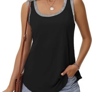 RIROW Tunic Tank Tops Women Sleeveless Womens Scoop Neck Blouse Summer Loose Fit Shirt 2025 New S-3XL