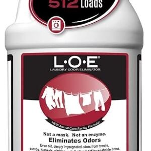 Odorcide Laundry Odor Eliminator Concentrate – Pet Odor Eliminator for Strong Odor – Pet Smell & Urine Odor Eliminator for Clothes – Laundry Odor Neutralizer w/Safe, Non-Enzymatic Formula (128 oz)