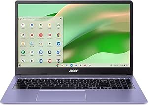 Acer Chromebook Laptop | 15.6" Full HD Display | Intel Celeron N4500 Processor | 4GB LPDDR4X, 64GB eMMC | ChromeOS | Lavender | CB315-4H-C0VN