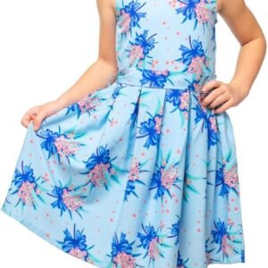 Miss Lavish London Baby Girls Casual Dress Shoulder Bow Kids Summer Party Sleeveless Dresses 3-12 Years