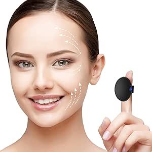 Pinkmini Facial Massager, Waterproof Rechargeable Powerful Multifunctional Eye, Finger and Body Mini Massage Ball (Black)