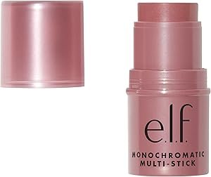 e.l.f. Monochromatic Multi Stick, Luxuriously Creamy & Blendable Color, For Eyes, Lips & Cheeks, Sparkling Rose, 0.17 Oz (5 g)
