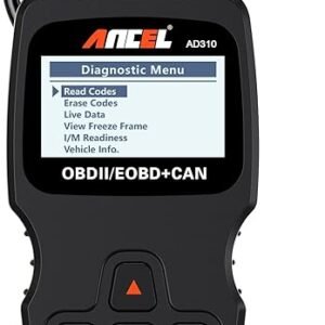 ANCEL AD310 Classic Enhanced Universal OBD II Scanner Car Engine Fault Code Reader CAN Diagnostic Tool (Black)