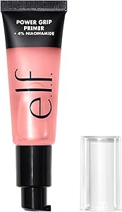 e.l.f. Power Grip Primer + 4% Niacinamide, Gel-Based & Hydrating Face Primer, Evens Skin & Brightens, Grips Makeup, Vegan & Cruelty-Free, 0.811 Fl Oz , Pink