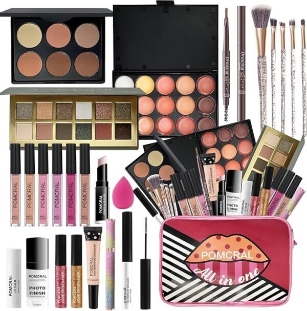 Makeup Kit For Women Full Kit Make Up Kits For Adult Makeup Set For Teens Girls Beginner With Concealer Eyeshadow Palette Lip gloss Set Travel Bag Holiday Gift