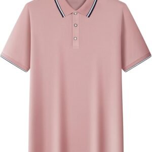 Mens Short Sleeve Blouses Casual Solid Turndown Collar T-Shirts Leisure Comfy Shirt Tunic Blouse Work Daily Clothing
