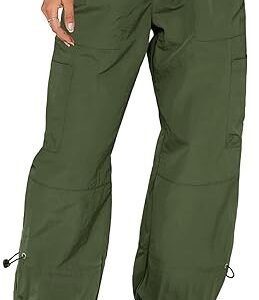 Cargo Pants Women Baggy Parachute Pants for Women with Pockets