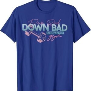 Funny Workout Down Bad Crying at The Gym T-Shirt