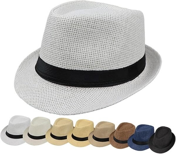 Elegant Hand Weaving Hat Adult Spring Outdoor Camping Straw Hat Breathable Sunproof Hat Fedoras Hat for Gentlemen