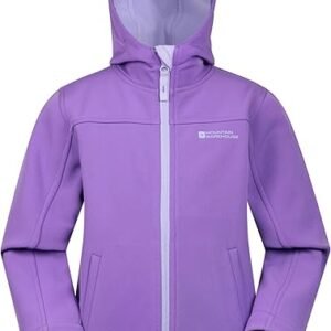 Mountain Warehouse Exodus Kids Softshell Jacket With Hood -Girls Boys