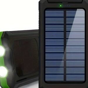 T&C [Portable Solar Charger] 8000mAh Portable Solar Cell Phone Battery Panel Charger, 1pc, with Flash