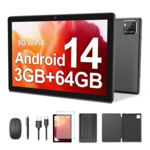 Android 14 Tablet 10-inch Tablet, 3GB RAM+64GB ROM, RK3562 Quad-core Processor, Dual Came