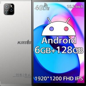 Android Tablet] Kinstone 10.3 Inch Android Tablet | 6GB RAM 128GB ROM 1TB Expand, Octa