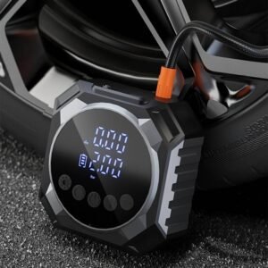 1pc Cordless Tire Inflator with Digital Display, Portable Air Compressor, Rechargeable 18650 Lithiu