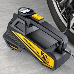 CaRSun Digital Tire Inflator, Portable Air Compressor Pump with LED Light for Cars, Motorcycles,